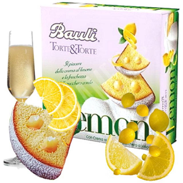 Torte & Torte Lemon Bolo Premium Bauli - Importado Itália