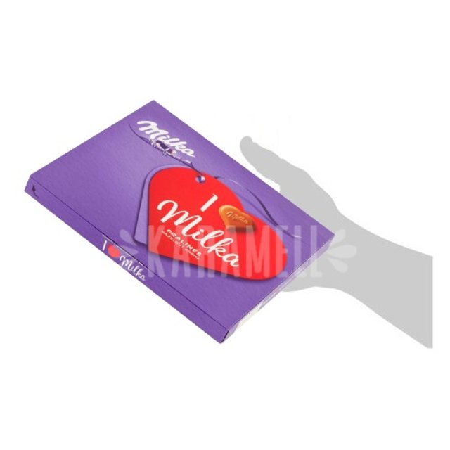 Caixa Giftbox Chocolate Pralines Hazelnut - I Love Milka - Alemanha