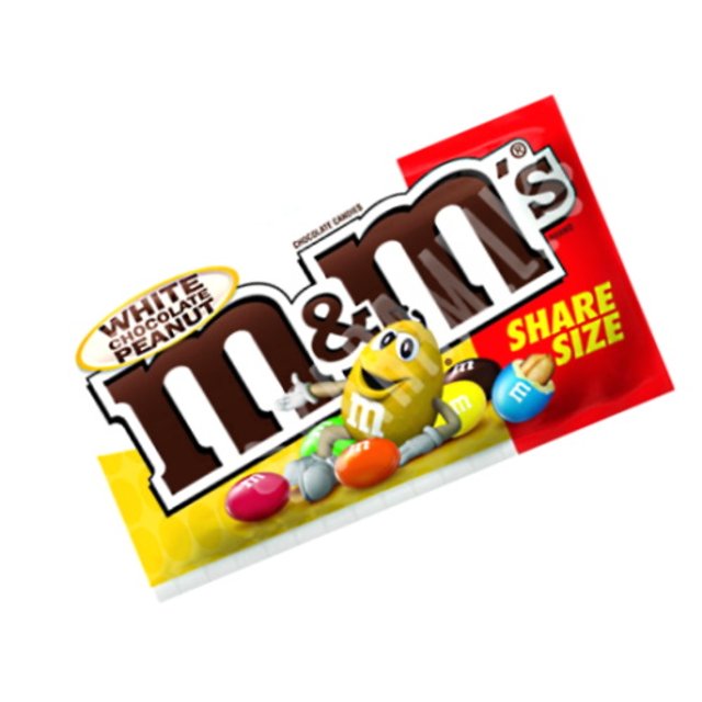 M&M's White Chocolate & Peanut 79,4g - Importado EUA