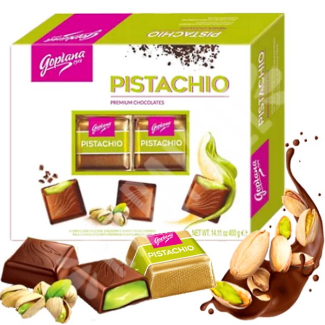 Pistachio Preminum Chocolates - Goplana - Importado Polônia