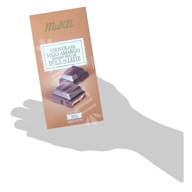 Chocolate Meio Amargo Recheio Doce de Leite - Mukli 