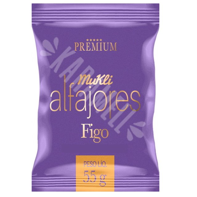 Alfajor Figo Preminum - Cobertura Chocolate Branco - Mukli 