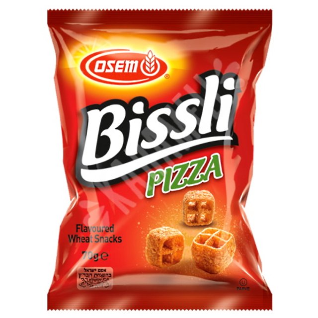 Salgadinho Bissli Pizza Wheat Snack Osem - Importado Israel