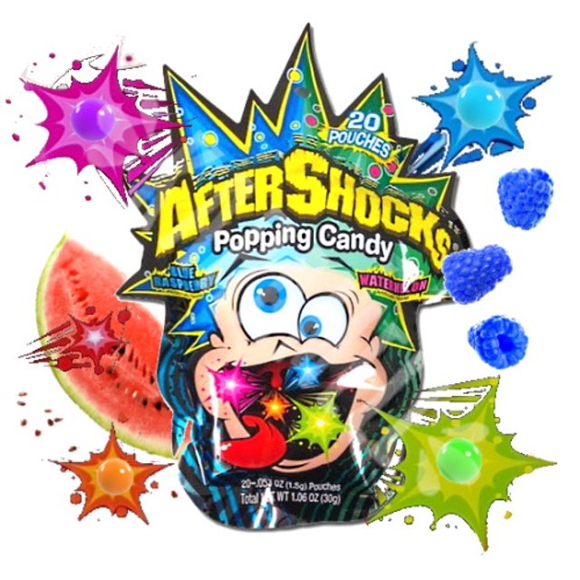 Balas Explosivas AfterShocks Popping - Candy Company - Importado