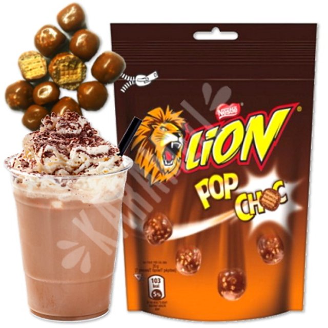 Lion Pop Choc Nestle - Wafer coberto Chocolate - Importado Bulgária