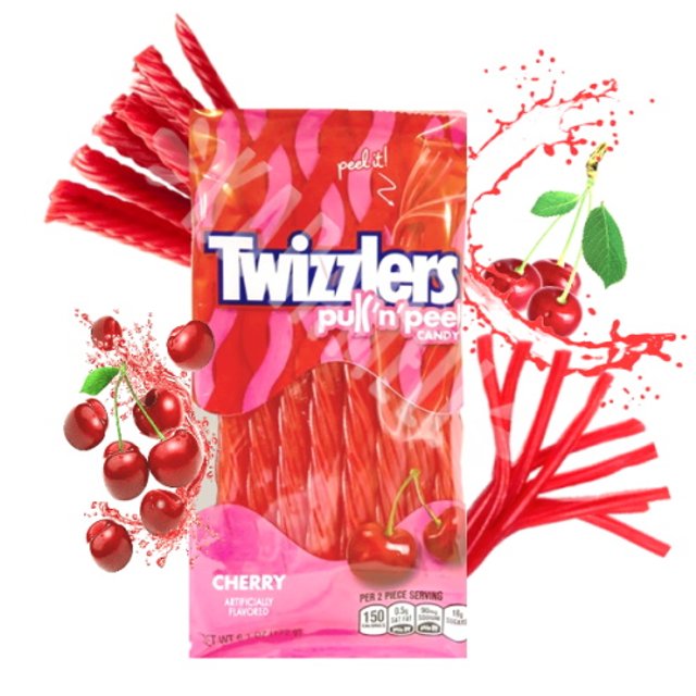 Twizzlers Pull'n'peel Cherry 172g - Cereja - Importado EUA