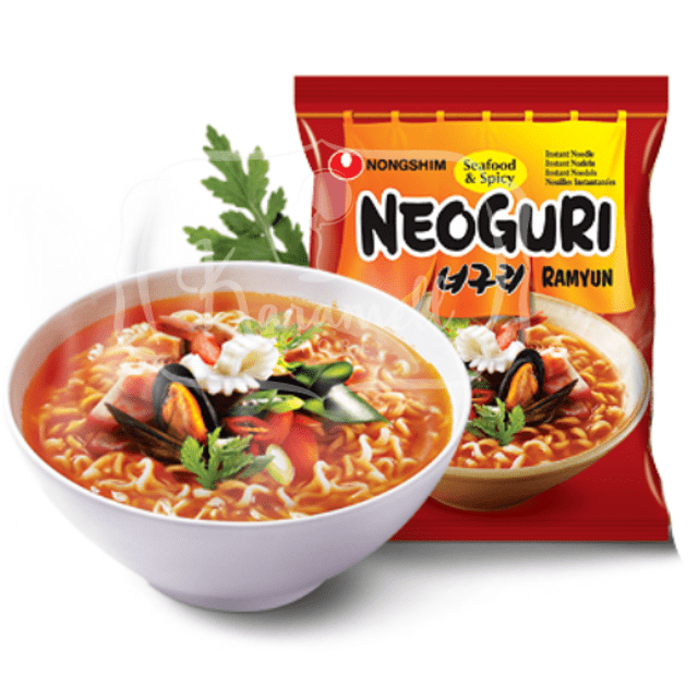 Nongshim Neoguri Ramyun Spicy - Macarrão Instantâneo Apimentado - Importado da Coreia