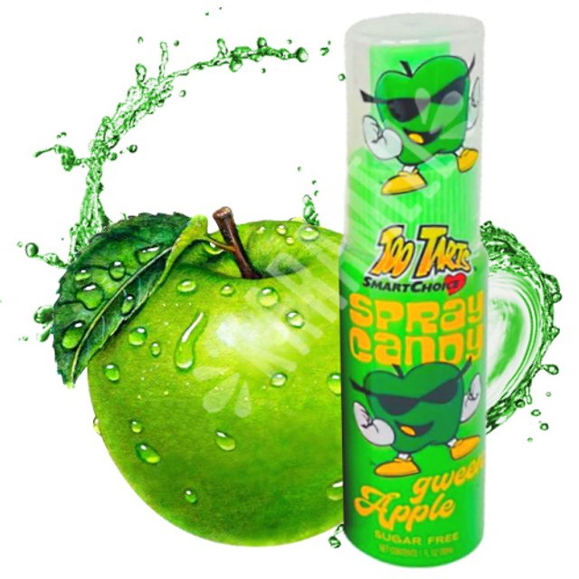 Bala Spray Candy Green Apple Sugar Free - Importado