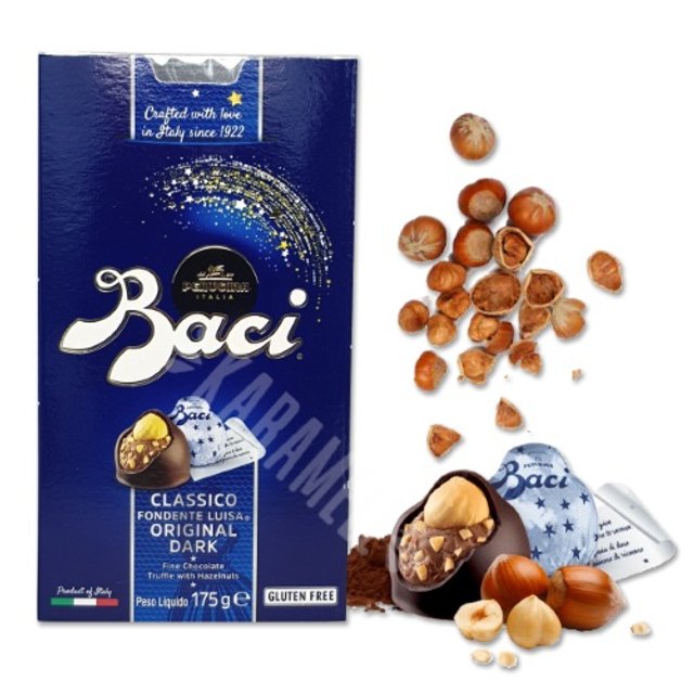 Bombons Truffle Dark Chocolate with Hazelnut - Baci - Itália