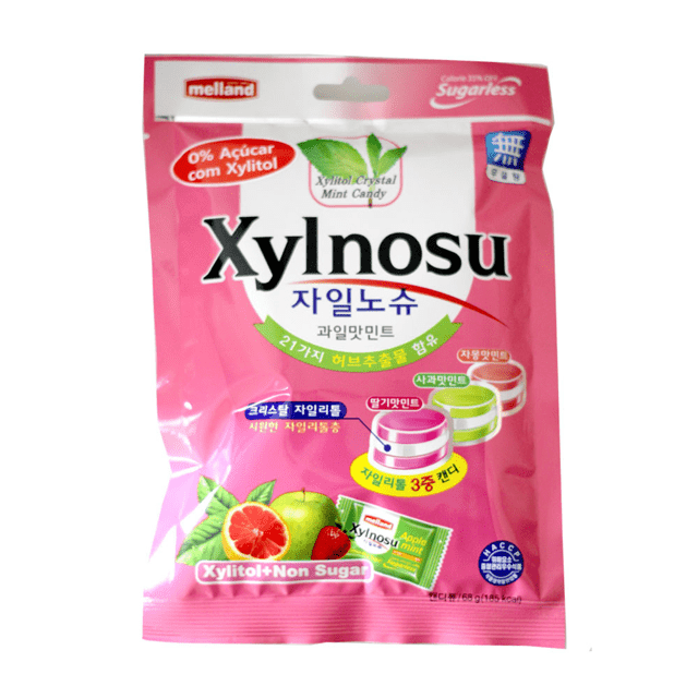 Doces Importados da Coreia - Melland Xylnosu Fruits - Xylitol