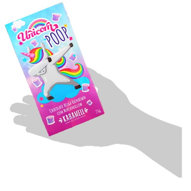 Chocolate Belga Rainbown Marshmallow Unicorn Poop - Linha Karamell 