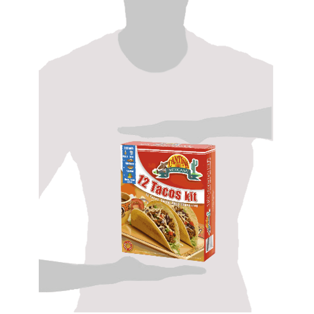 Cantina Mexicana - 12 Tacos - KIT Tacos, Molho e Tempero - Importado da Holanda