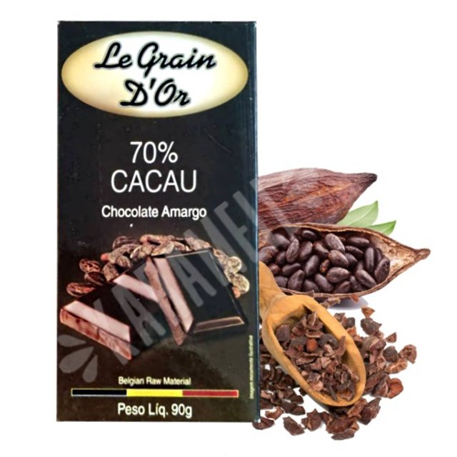 KIT 4 (quatro) Barras de Chocolates Le Grain D'or Nutty Bavarian - Bélgica