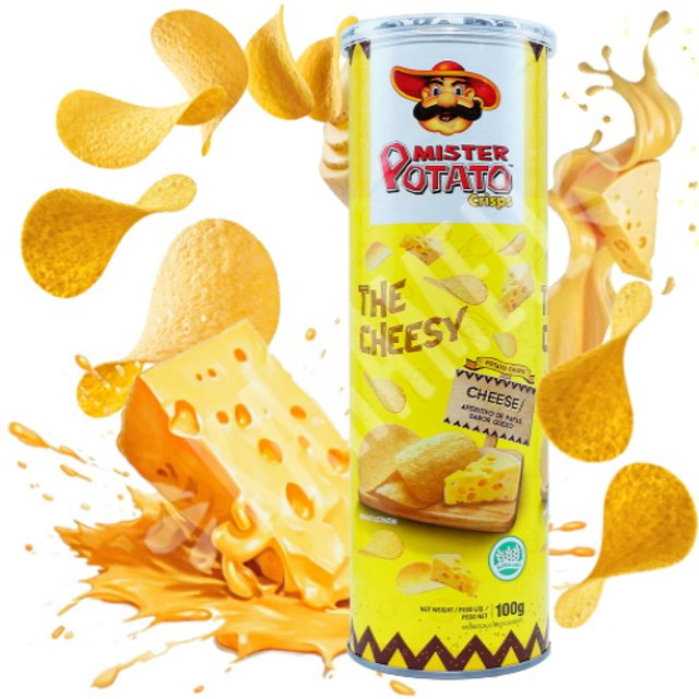 Salgadinho Mister Potato Crisps The Cheesy - Importado Malásia