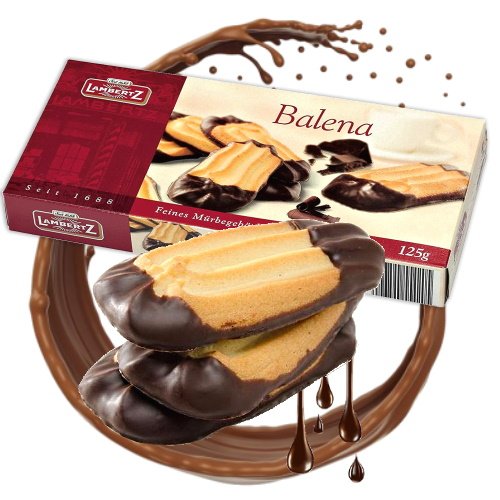 Mürbegebäck Mit Schokoladenboden Balena Biscoitos Lambertz