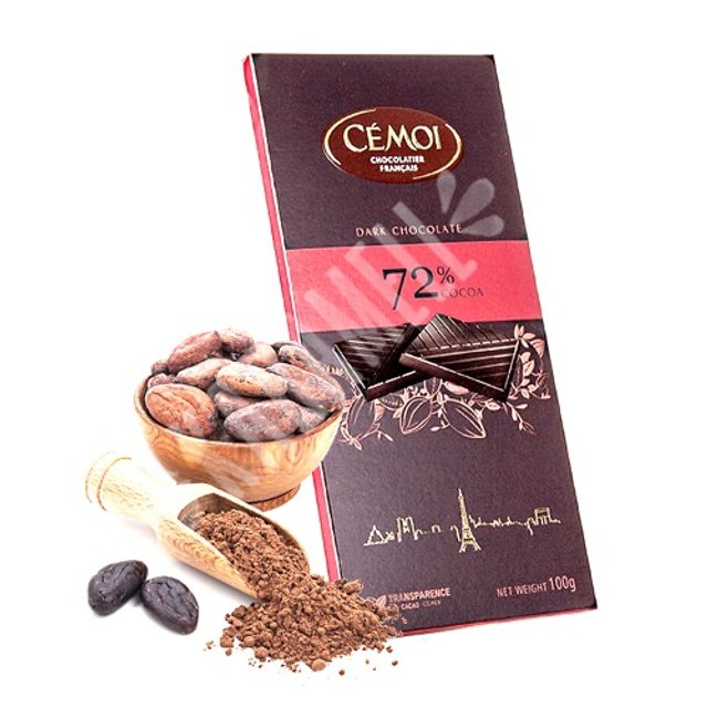 Chocolate Cemoi Français - Dark 72% Cocoa - Importado França