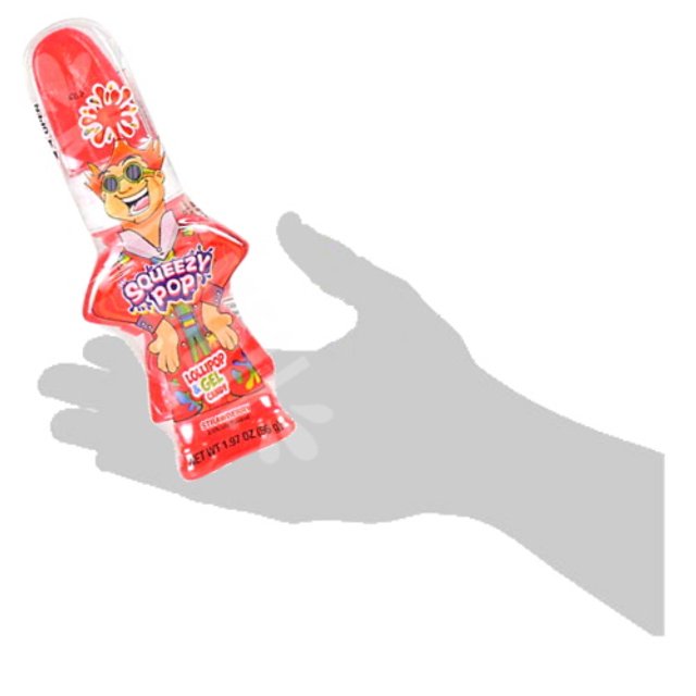Pirulito e Bala Líquida Mr Squeezy Pop Strawberry - Importado