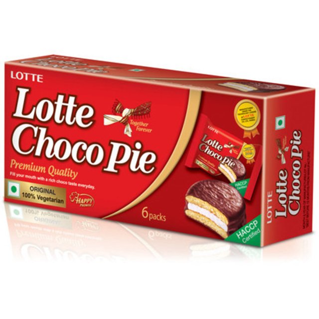 Doces Importados - Lotte Choco Pie - Chocolate com Marshmallow