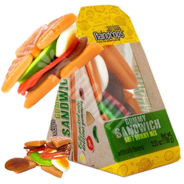 Balas Raindrops Gummy Sandwich Soft Mix - Importado Holanda