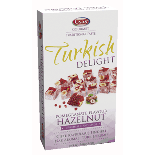 Delícia Turca Romã com Avelã - Turkish Delight - Sabor: Pomegranate Hazelnut - 142g