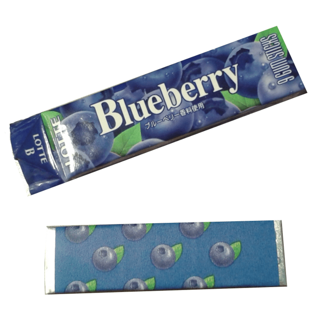 Chiclete Blueberry Bubble Gum Lotte - ATACADO 6X - Importado do Japão