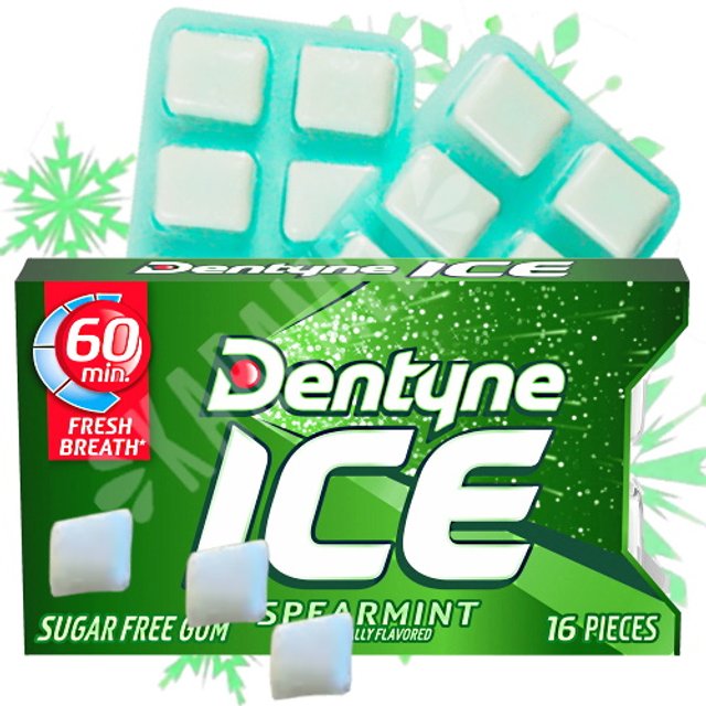 Chiclete Dentyne Ice Spearmint Sugar Free - Importado EUA