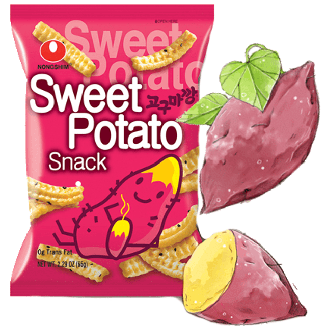 Sweet Potato - Salgadinho de Batata Doce - Importado da Coreia