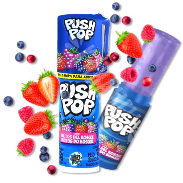 Pirulito Push Pop sabor Frutas Silvestre - Importado Argentina