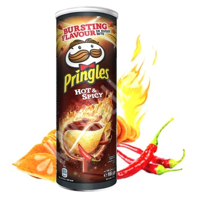 Batatas Pringles Hot & Spicy - Importado da Bélgica