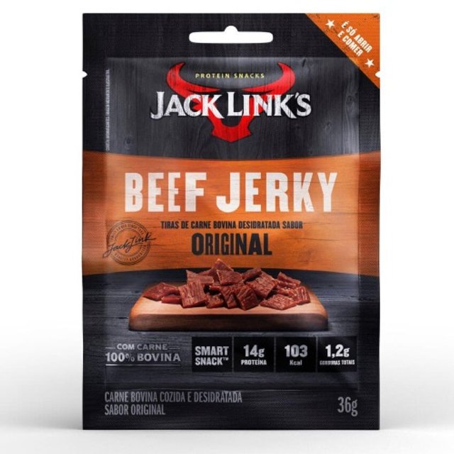 Snacks Bovino Jack Link's - ATACADO 16x - Original - Beef Jerky