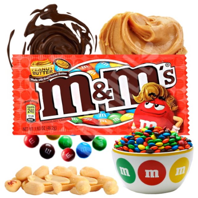 M&M'S Peanut Butter - Chocolate Com Manteiga de Amendoim - EUA