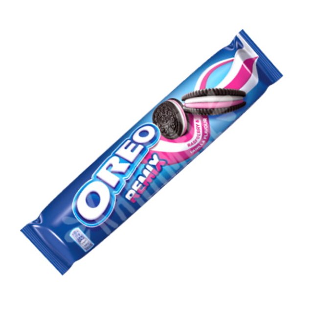 Biscoito Oreo Remix Raspberry Vanilla Flavour - Importado Hungria