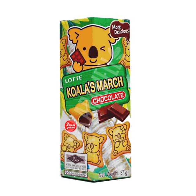 Biscoito Koala Chocolate Lotte - ATACADO 6X - Importado