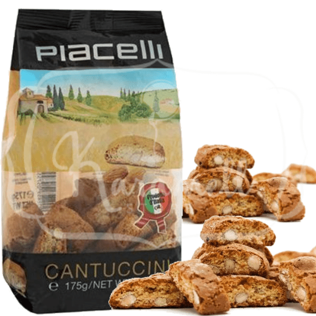 Biscoitos Com Amêndoas - Cantuccini Piacelli - Importado da Áustria