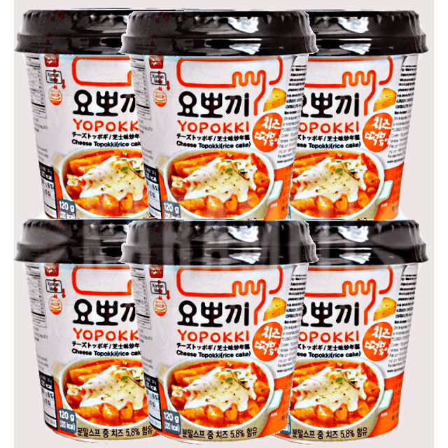 YopoKki Cheese - ATACADO 6X - Importado Coréia
