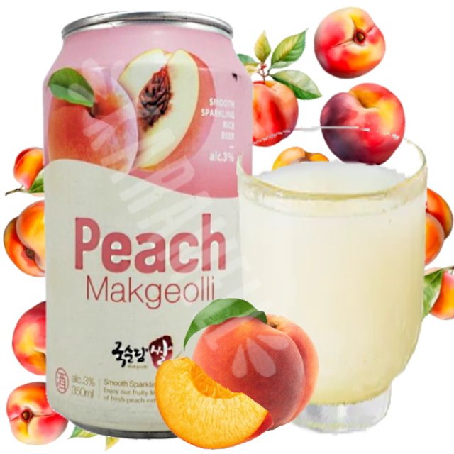Bebida Cocktail Peach Makgeolli - Importado Coreia
