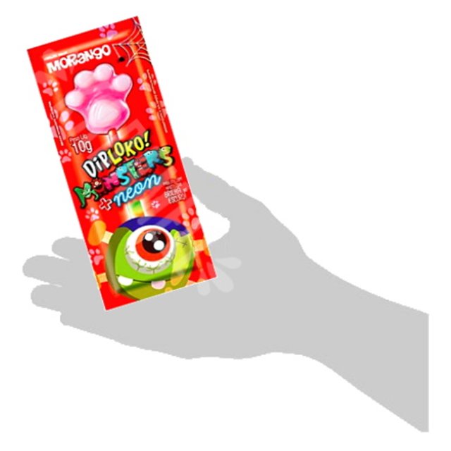 Pirulito Monster Pata Neon Sabor Morango - Dip Loko - Importado ...