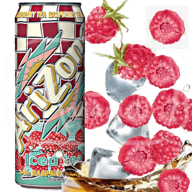 Arizona Iced Tea with Raspberry - Bebida Importada dos Estados Unidos ...