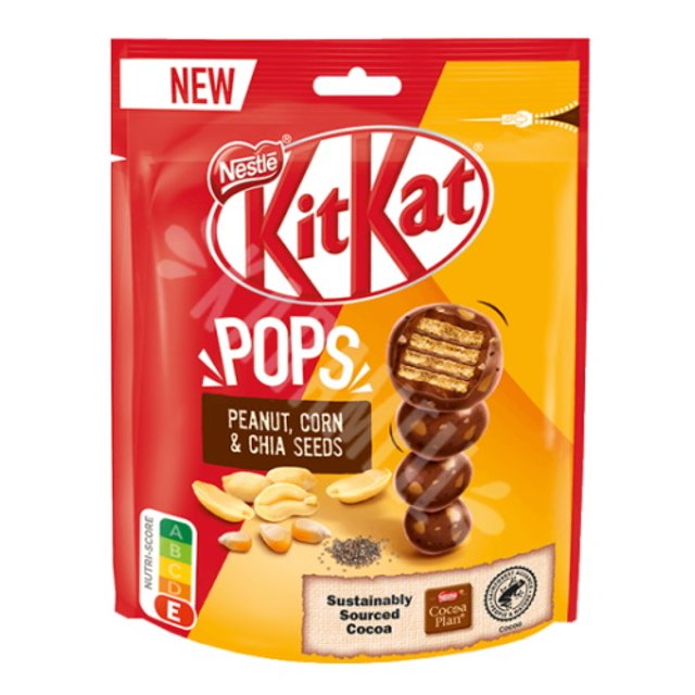 Kit Kat Pops Peanut Corn & Chia Seeds - Nestlé - Importado Bulgária