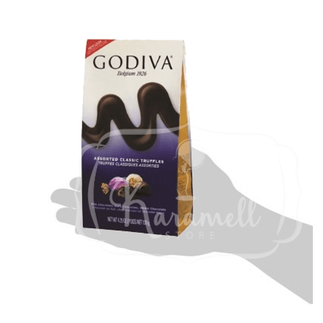 Godiva Truffles - Trufas Chocolate Leite, Branco e Amargo - Importado