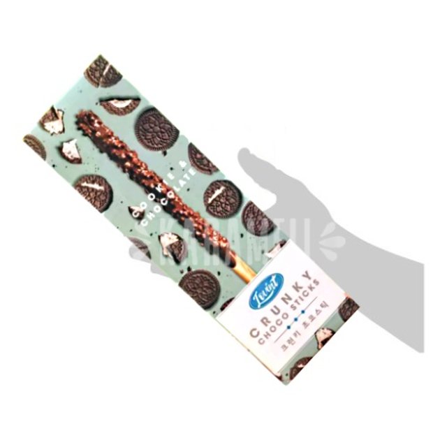 Biscoito tipo Sticks Coberto Chocolate e Cookies - Lovint - Coréia