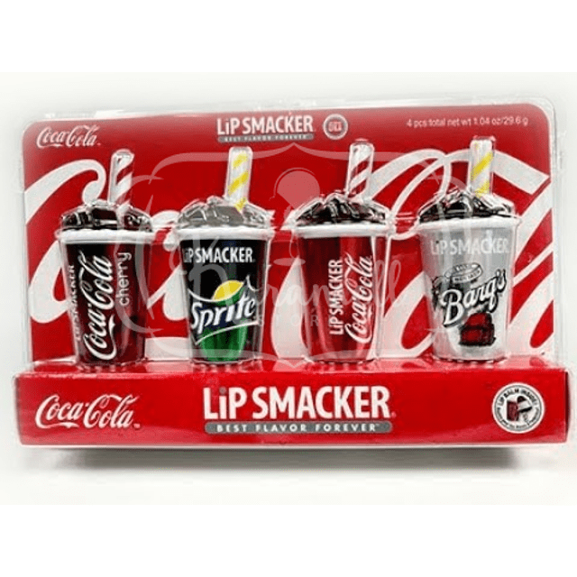 Kit 4x Balms LIP SMACKER Labial - Sprite / Barg´s / Coca-Cola - Importado EUA
