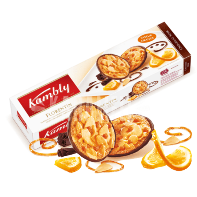 Biscoitos Kambly com Amêndoas Caramelizadas e Chocolate - Alemanha