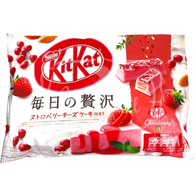 Chocolate Kit Kat Cheesecake Strawberry - Importado do Japão
