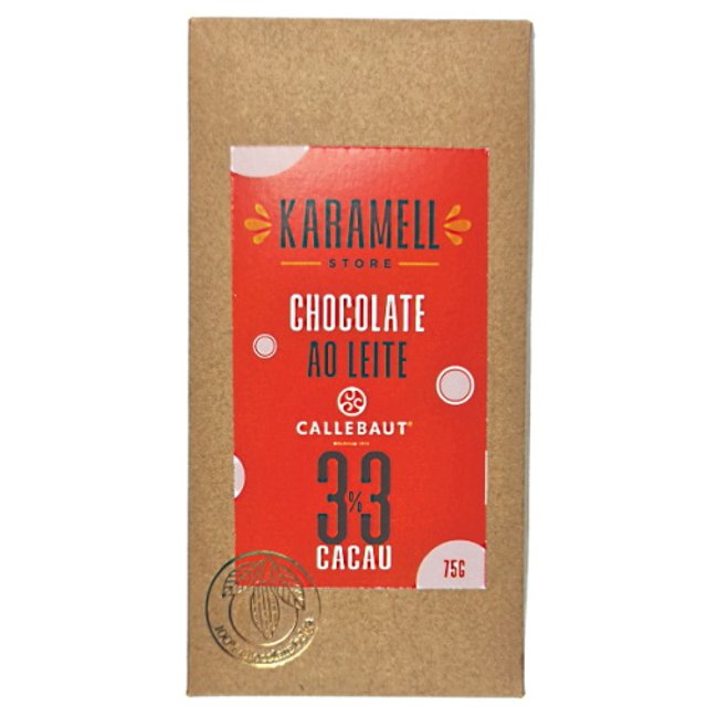 Chocolate Belga ao Leite 33% Cacau - Linha Karamell