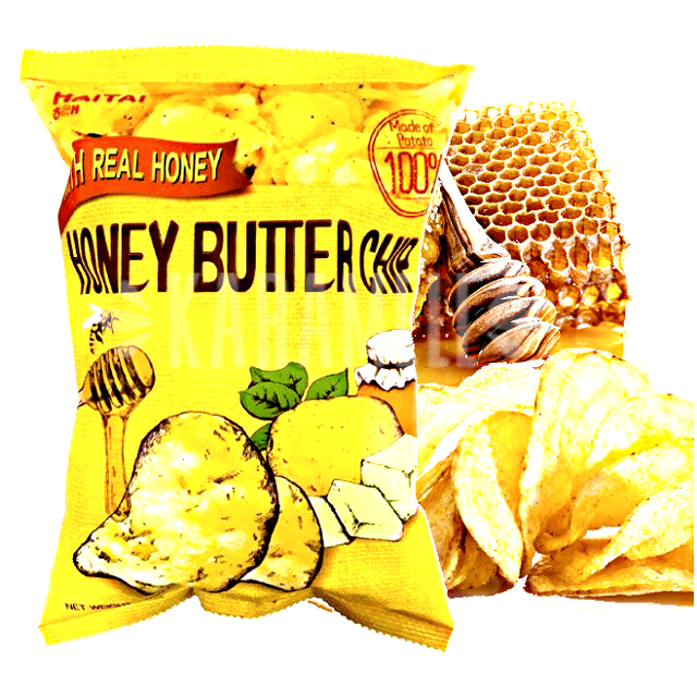 Batatinhas Chips de Manteiga de Mel - Honey Butter - Importado Coréia