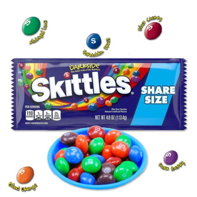Balas Darkside - Skittles - Importado EUA