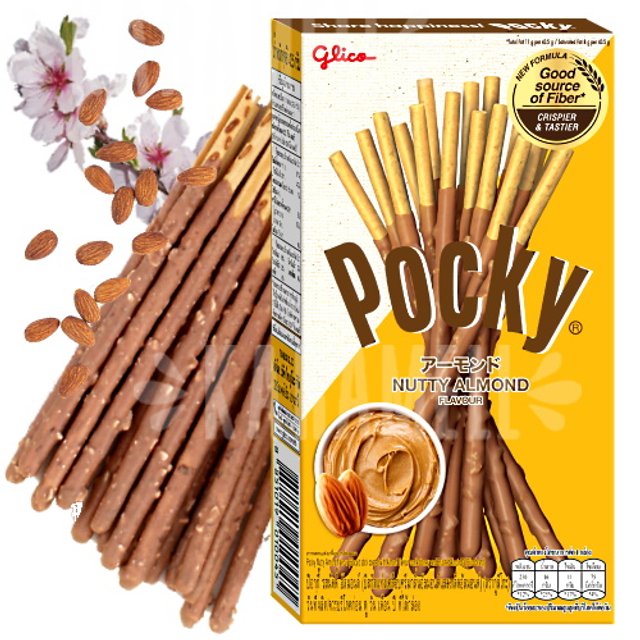Pocky Biscoito Nutty Almond - Importado Tailândia | Karamell Store
