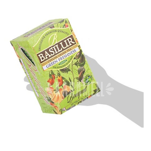 Chá Basilur - Bouquet Green Freshness - Importado Sri Lanka