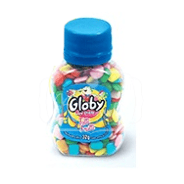 Chicletes Quadradinhos - Globy Bubble Gum - Tutti Frutti